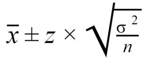 confidence interval formula